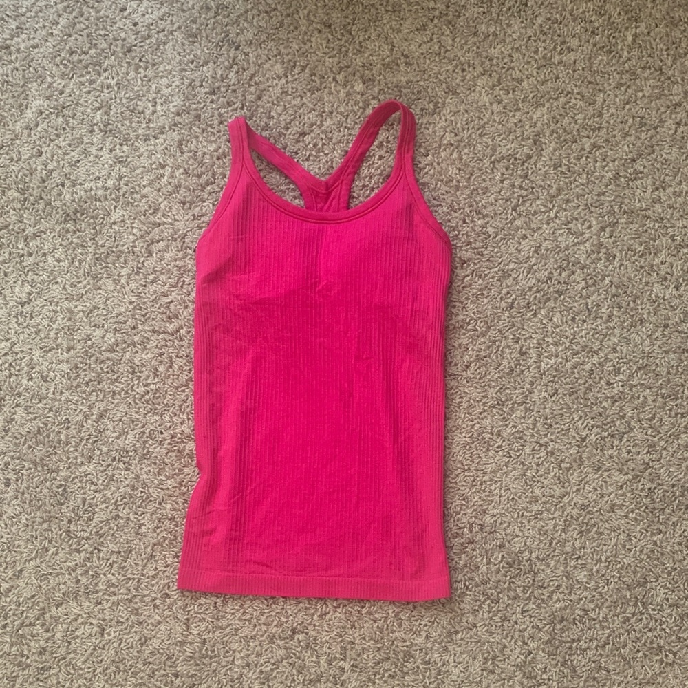 Lululemon Athletica Vibrant Pink Tank Top